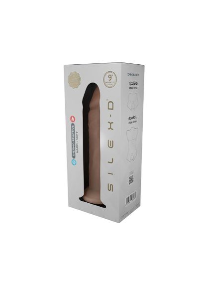 Фаллоимитатор SilexD Oscar Flesh (MODEL 2 size 9in) Liquid Silicone, подходит для торса Apollo S и L Sex Aura | Зображення 6
