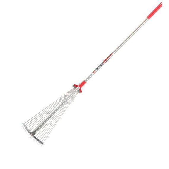 Грабли веерные Intertool - 15 прутьев раздвижные с ручкой PRO (FT-3008) | Зображення 1