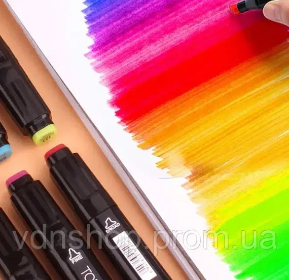 80 шт Набор двусторонних скетч-маркеров для рисованияTouch на спиртовой основе | Зображення 7