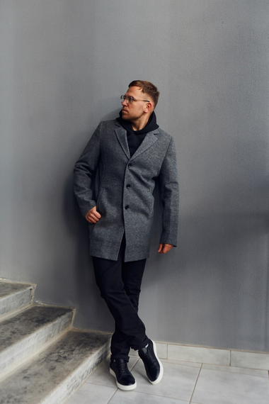 Пальто антрацит S L | Зображення 7