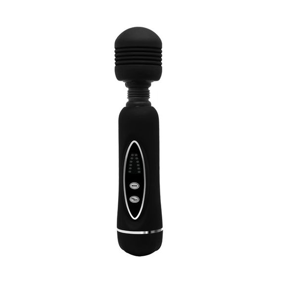 Вібратор зі змінними насадками - Power Wand Massage Kit Black Sex Aura | Зображення 9