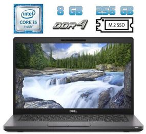 Ультрабук Б-клас Dell Latitude 5400 / 14" IPS / Core i5-8365U (4(8) ядра по 1.6-4.1GHz) / 8GB DDR4 / 256GB SSD M.2 / UHD Graphics 620 / WebCam / USB 3.1 / HDMI / Win 10 б/в