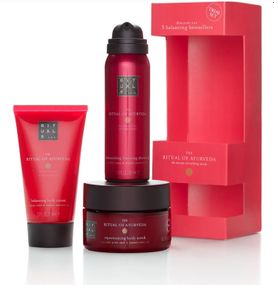 Подарочный набор RITUALS... The Ritual of Ayurveda Try Me Set 3 balancing bestsellers (shower gel, body scrub, body cream)