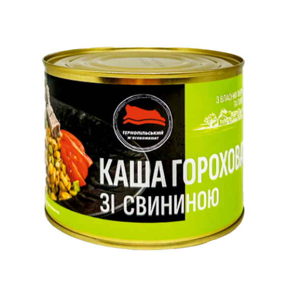 Каша гороховая со свининой Тернопольский мясокомбинат 525 г