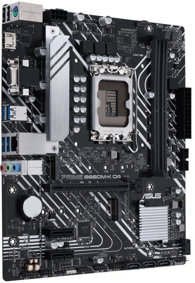 Материнcька плата ASUS PRIME B660M-K D4 s1700 B660 2xDDR4 M.2 HDMI D-Sub mATX 90MB1950-M1EAY0 | Зображення 4