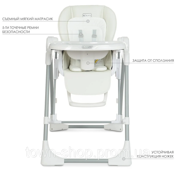 Стульчик для кормления El Camino ME 1087 White | Зображення 8