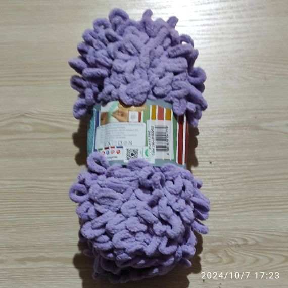 Пряжа ALIZE PUFFY FINE 166  алізе пуфі файн фантазійна нитка плюшева | Зображення 3