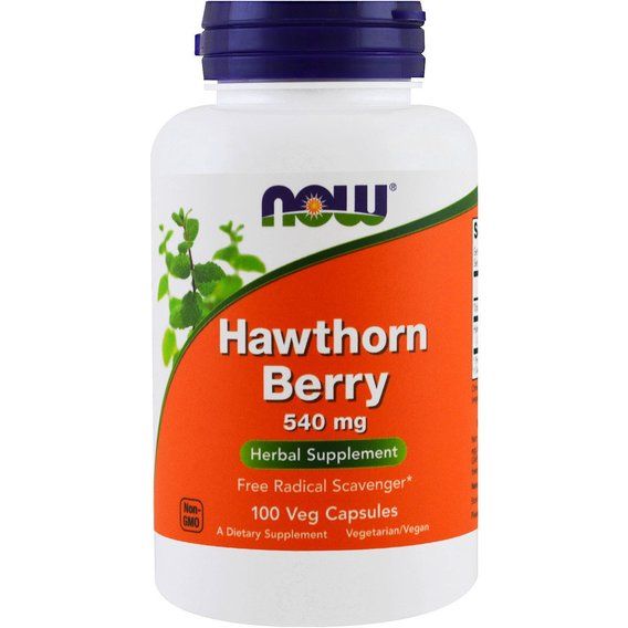Комплекс для профілактики нервової системи NOW Foods Hawthorn Berry 540 mg 100 Veg Caps