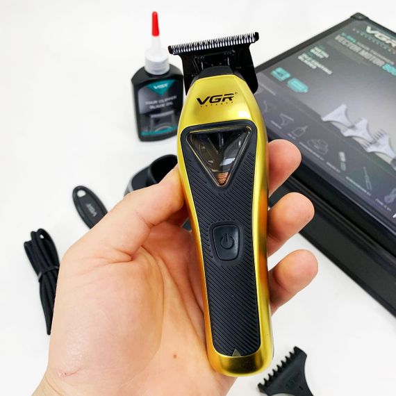 Тример VGR V-994, акумуляторний, мотор MAGLEV VECTOR 3.0, 3 насадки, зарядна станція, кейс | Зображення 4