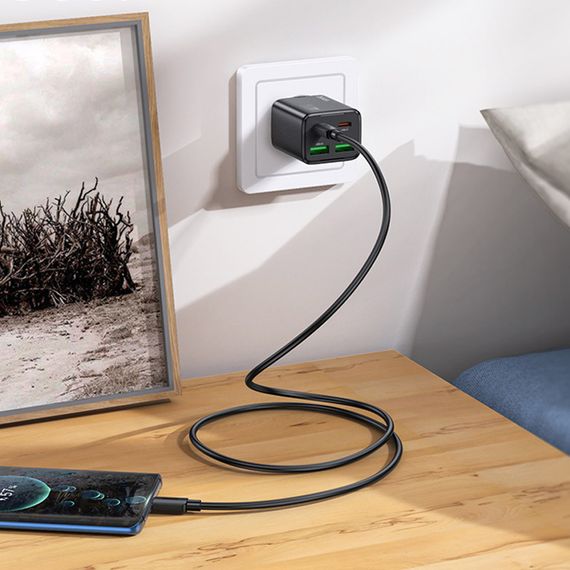 СЗУ Hoco N55 Fundador PD20W four-port (2USB-A/2C) + Type-C to Type-C | Зображення 4