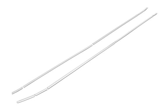 Хромированные нижние молдинги стекол OmsaLine (10 шт, нержавейка) для Honda eNP1 2022- гг