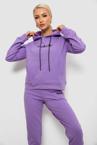 Спортивный костюм женский двухнитка, цвет сиреневый, 214R1419-006 | Зображення 1