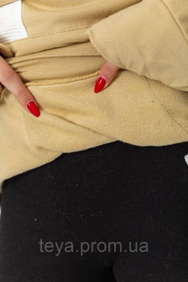Худи женский утепленный, цвет бежевый, размеры L-XL, S-M, L-XL, M, XL FA_008379 | Зображення 5