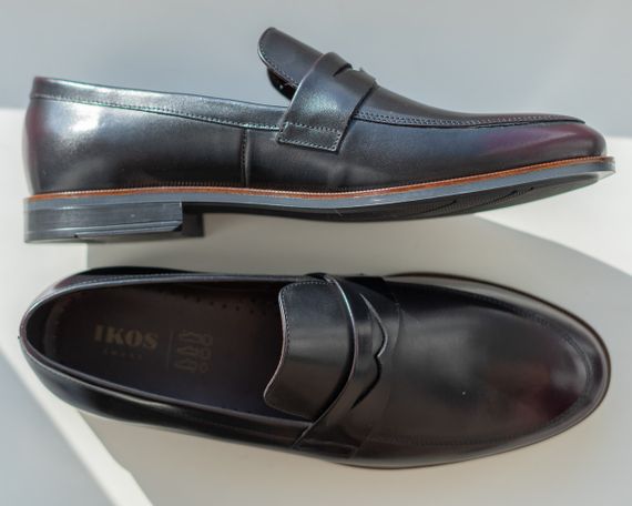 Кожаные Бордовые лоферы выбирай сейчас 44 размер | Зображення 2