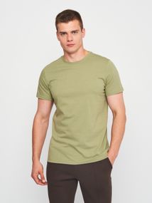Футболка чоловіча однотонна оливкова, 2XL