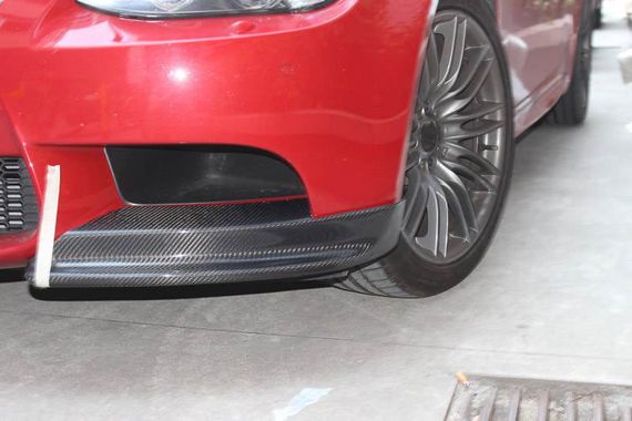 Накладки на передній бампер Flap (для E90 2008-2011 Base, Карбон) для BMW 3 серія E-90/91/92/93 рр | Зображення 4