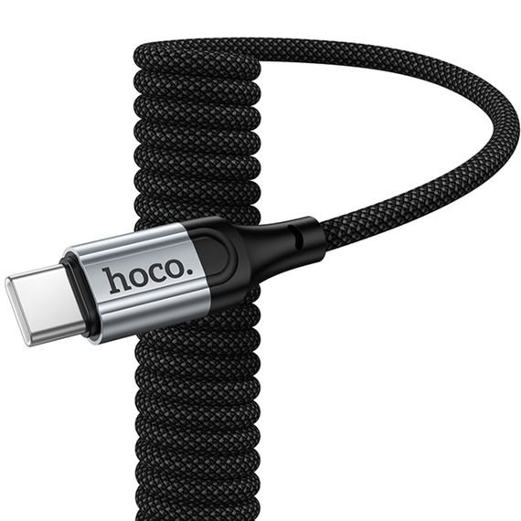 Дата кабель Hoco X121 Nuevo Type-C to Type-C 60W (1.5m) Black | Зображення 3
