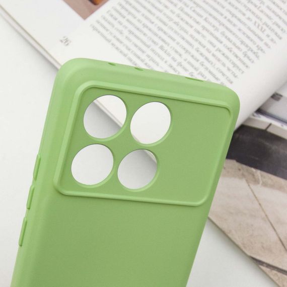 Чехол Silicone Cover Lakshmi Full Camera (A) для Xiaomi Poco X6 Pro Зеленый / Pistachio | Зображення 4