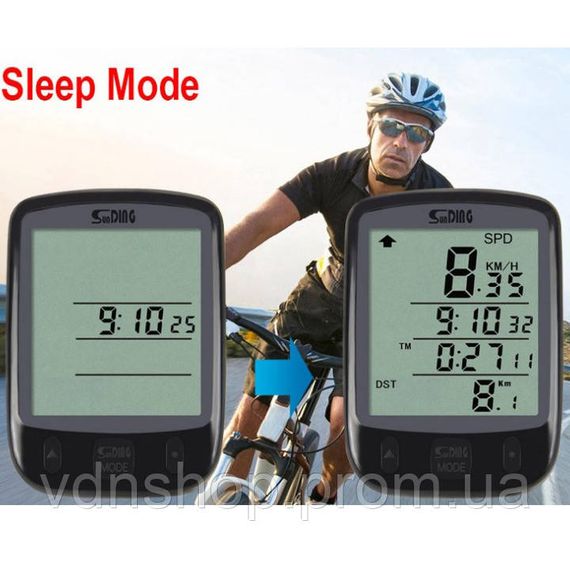 Хороший велокомп'ютер SunDing, Комп'ютер для велосипеда Велокомп'з вбудованою картою ZX-47 | Зображення 6
