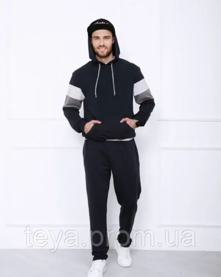 Спортивний костюм колір темно-синій розмір XXL FI_004549