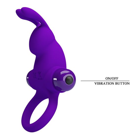 Ерекційне кільце - Pretty Love Vibrant Penis Ring I Purple | Зображення 3