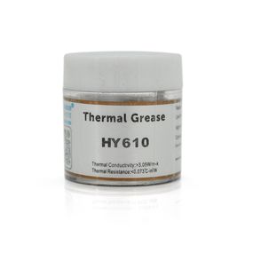 Паста термопровідна HY-610 10g, банку, Gold,> 3,05W / m-K, <0.073 ° C-in² / W, -30 ° ≈280 °, В'язкість -1K cPs, OEM Q38
