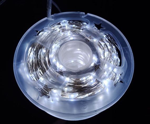 Гірлянда від USB "світлодіодні краплі" 50м, 500LED, холодний білий, 8 режимів + пульт | Зображення 2