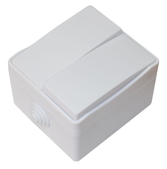 Вимикач зовнішня установка 2-кл. білий IP54 SURFACE Ny95001223 | Зображення 2