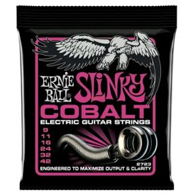 Струни для електрогітари гітари Ernie Ball Slinky COBALT 09-42