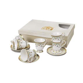 Сервіз кавовий Золота соната 12 предметів (ч.90мл + блюдце) 032-12-90 S&T