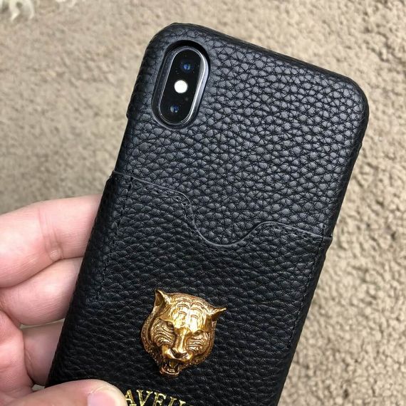Чехол Gucci iPhone X Case GG Marmont Tiger Black | Зображення 9