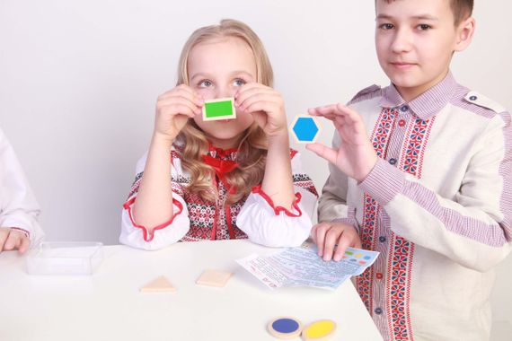 Набір дидактичного матеріалу HEGA Основні геометричні фігури з посібником | Зображення 6