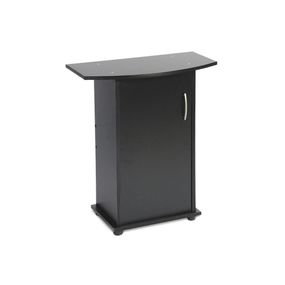 Підставка Природа ПО під акваріум збірна овальна з дверима чорна 60х30х70 см