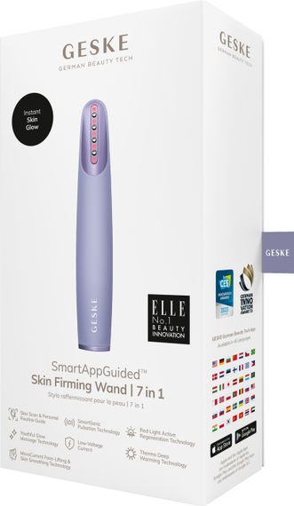 Пристрій для зміцнення і тонізації шкіри обличчя GESKE Skin Firming Wand 7в1 purple | Зображення 7