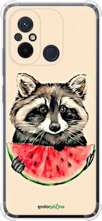 Чохол на Xiaomi Redmi 12C Єнотик з кавуном "4605sp-2962-2448"