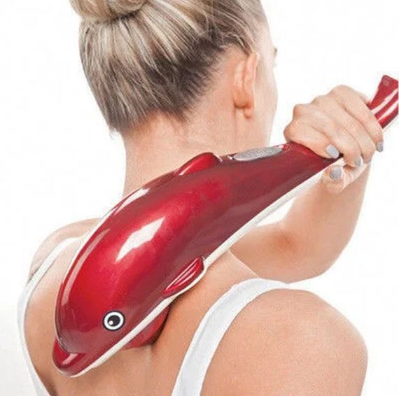 Ручний масажер Дельфін для тіла Dolphin Massager для схуднення масажу шиї | Зображення 1