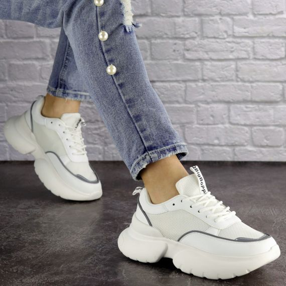 Женские кроссовки Fashion Choe 1583 37 размер 24 см Белый | Зображення 4