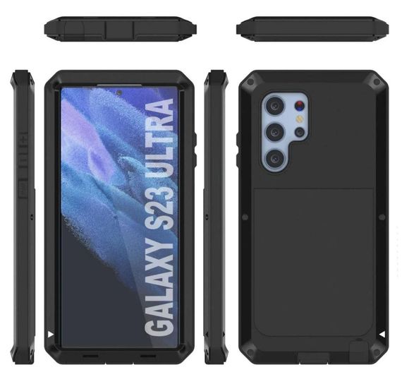 Противоударный чехол Primo Doom Armor для смартфона Samsung Galaxy S23 Ultra (SM-S918) - Black | Зображення 3