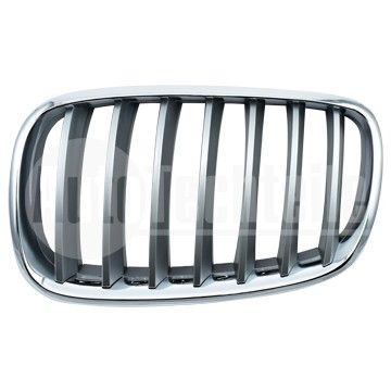 Решетка радиатора левая BMW X5 E70 06-13 / X6 E71 07-14 (хром/титан), AutoTechteile, 700 0300, 700 0301