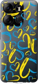 Чехол на Tecno Spark Go 2023 BF7 Сердца UA "5292u-2952-17620"