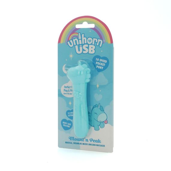 Вібратор-єдиноріжка Unihorn USB Bullet – Mount'n Peak, віброкуля, USB-зарядка, 10 режимів Sex Aura | Зображення 2