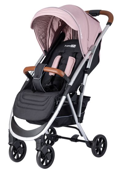 Коляска FreeON LUX Premium Dusty Pink-Black | Зображення 1