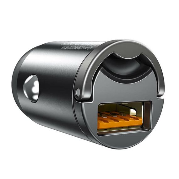 Автомобільний зарядний пристрій Baseus Tiny Star Mini Quick Charge Car Charger USB Port 30W Gray | Зображення 1