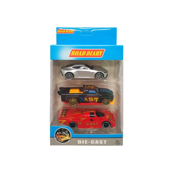 Набор машин металлических в коробке 3 шт 699-03S-1-4 699-03S-4