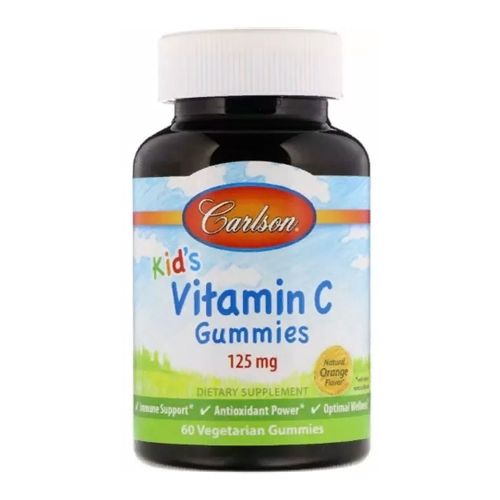 Вітамін C Carlson Labs Kids Vitamin C Gummies 125 mg 60 Veg Gummies Orange