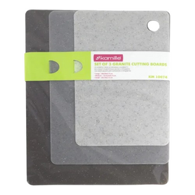 Набір дошок кухонних (3шт.: 38*29*0,15/33,5*24*0,15/29*19*0,15см) 10074 KAMILLE