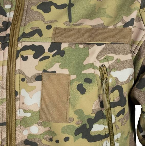 Куртка SoftShell з липучками для шевронів Multicam V&T | Зображення 7