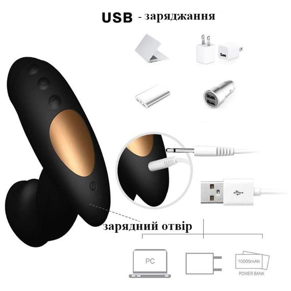 2 В 1 Вібруючий стимулятор та масажер простати (USB) | Зображення 6