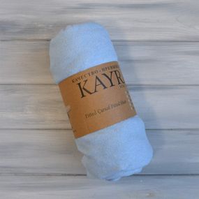 Простынь 160x200+25см махровая на резинке Небесная