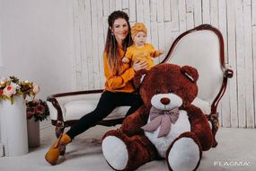 Большая мягкая игрушка мишка Yarokuz Билли 150 см Шоколадный
